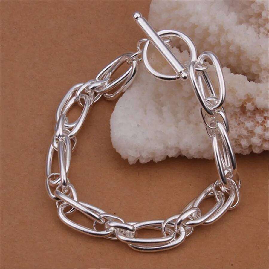 URMYLADY Wholesale for men women chain 925 sterling silver bracelets noble wedding gift party fashion jewelry Christmas gifts Z260313