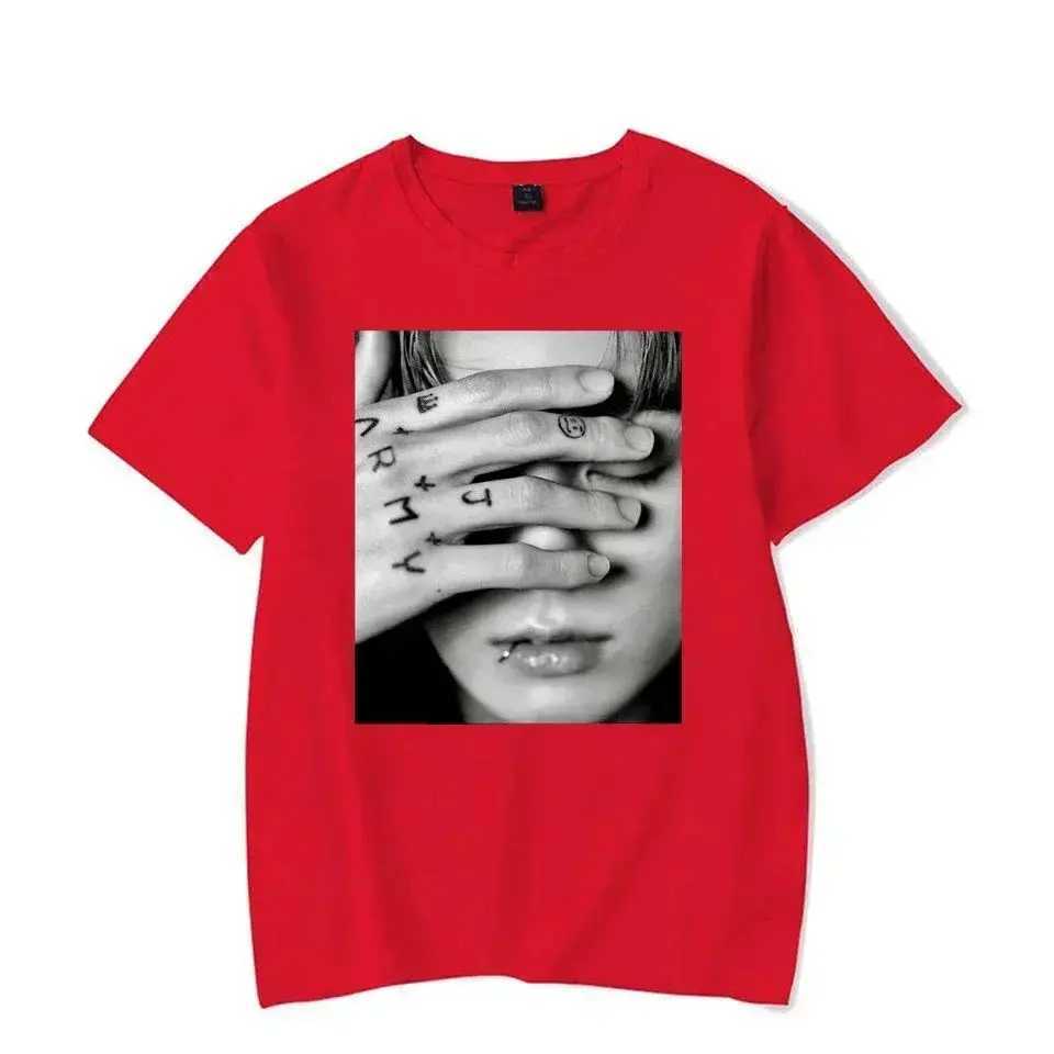 Gothic T-Shirt Kpop Aesthetic Goth Fashion Streetwear Tops Vintage T-Shirt Jungkook Graphic T-Shirt Oversized Tops Tees Unisex D260313