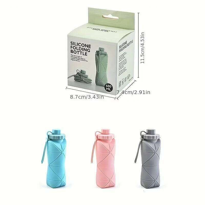 New Creative Silicone Folding Outdoor Portable and Scalable Sports Bottle Travel Water Handy Cup Z260314