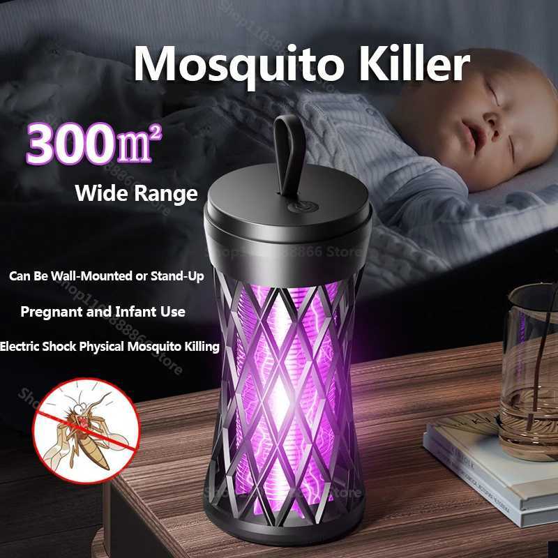 Electric Shock Mosquito Killer Lamp Outdoor Atmosphere Light Mosquito Repellent Safe Efficient Home Mosquito Zapper Household H260313