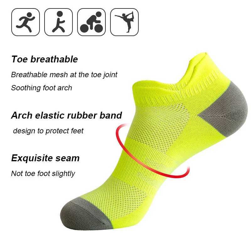 Sports Running Socks Men/Women Athletic Cycling Ankle Socks Thin Breathable Quick Dry Marathon Fitness Short Low Cut Socks D260313