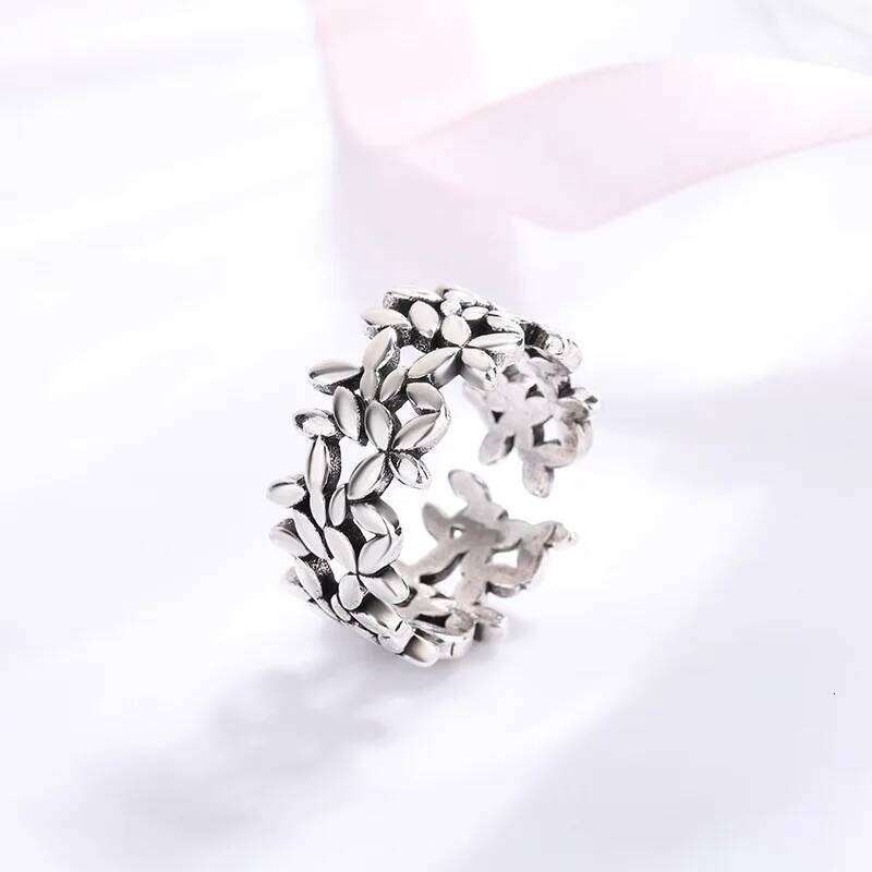 925 Sterling Silver Ring Small Leaf Plant Rings For Women Engagement Wedding Jewelry Cheap Things With H260312