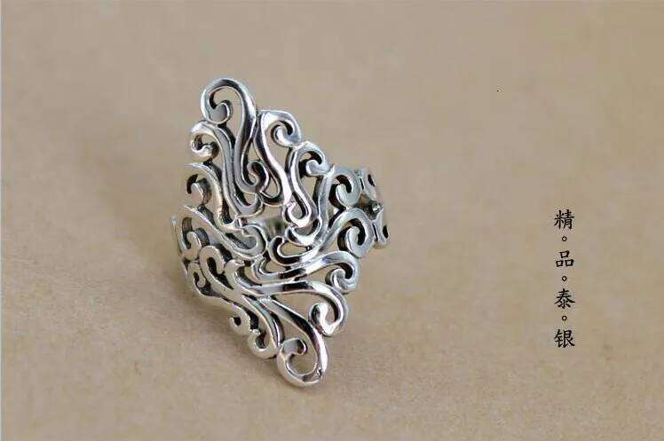 New Arrivals 925 Sterling Silver for Women Adjustable Size Ring Fashion sterling-silver-jewelry H260312