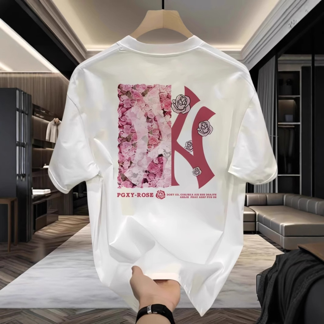 Designer Shirt Elegance High-end Round Neck Hipster Fast Delivery Daily Wear Top Mens Clothes Refreshing Cotton Comfortable Fabric