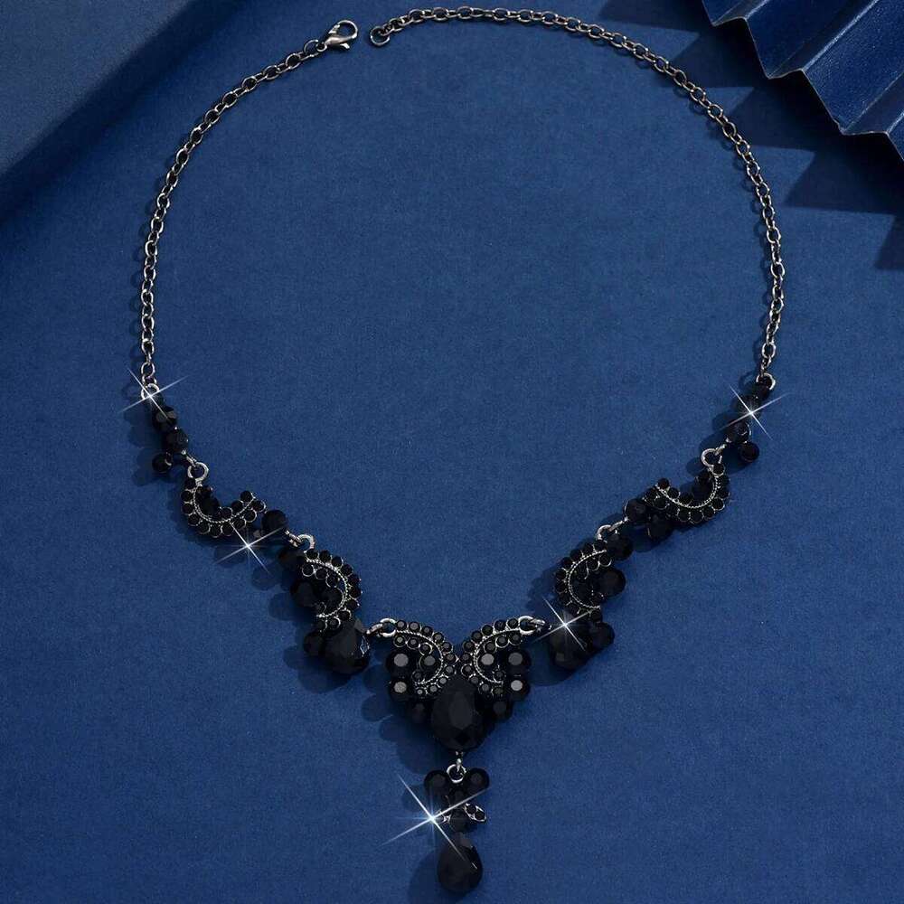 1PC Women's Fashion Water Drop Pendant Necklace Jewelry Light Style Suitable for Date, Party, Festival Gift-2167 H260312