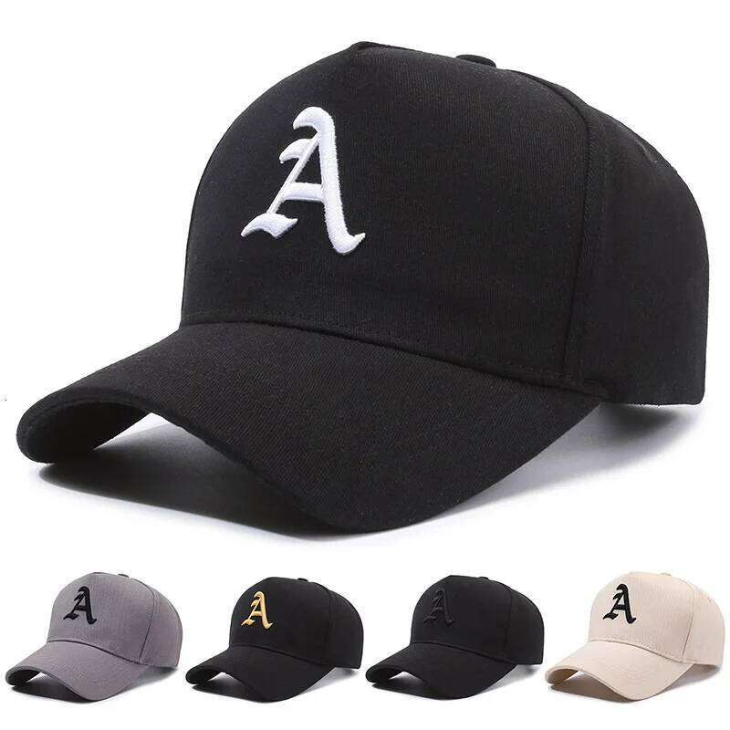 Summer Men Baseball Cap Letter A Embroidery Outdoor Snapback Cotton Adjustable Hip Hop Hat Sports Trucker Caps Sun Hats 2024 Z260314