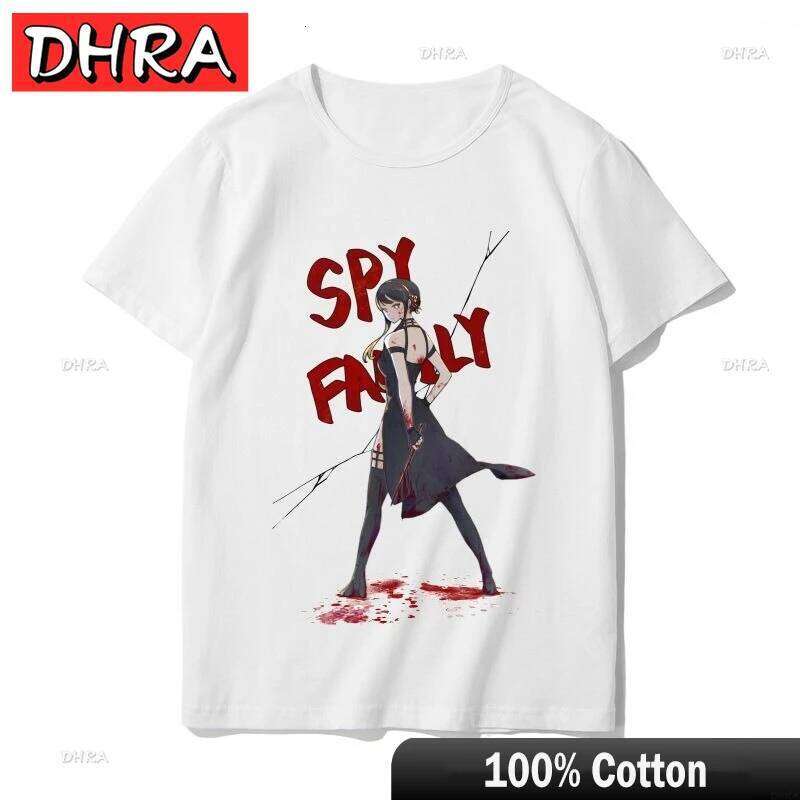 Play House Around Loid Summer Women's Cotton Men's Casual Sports Yor Spy X Family Ania Short Sleeve Cute T-Shirt Couple Top Z260314