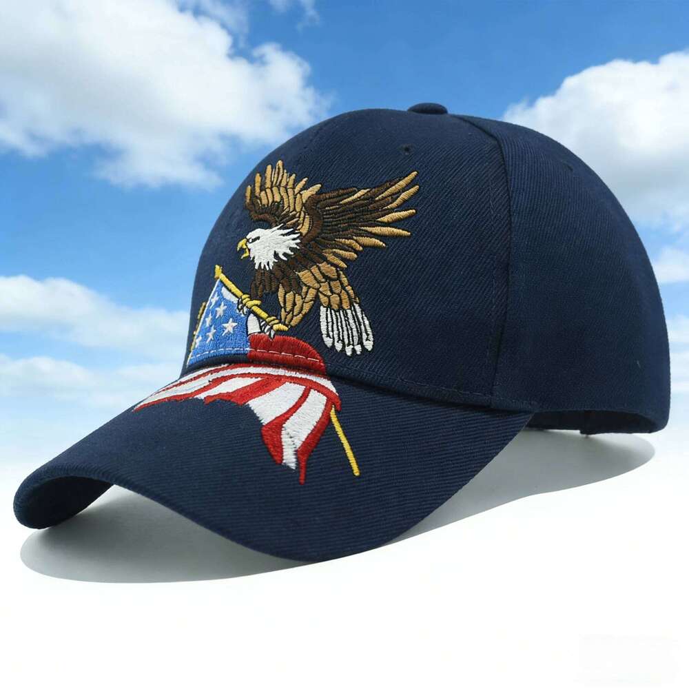 Hot Sale USA Flag Eagle Embroidery Baseball Cap Women Fashion Casual Sun UV Protection Outdoor Travel Visor Hat Z260313
