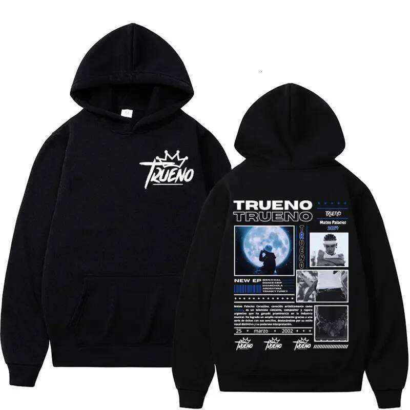 Rapper Trueno Album Cover Hoodie Male Harajuku Hip Hop Punk Rock Hoodies Men Women High Quality Fashion Casual Fleece Sweatshirt Z260315