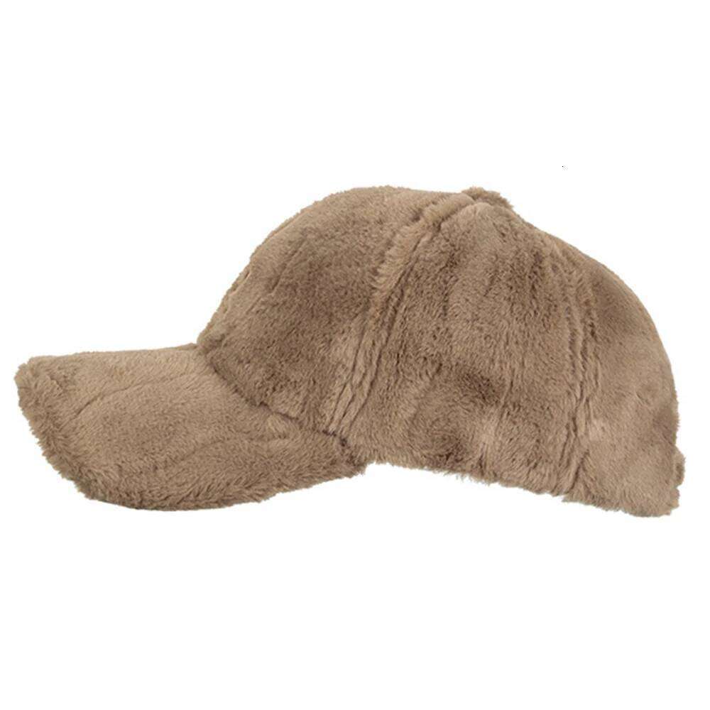 FS Khaki Beige Warm Baseball Cap For Men Luxury Big Letter Women Caps Windproof Plush Winter Hat Outdoor Sports Golf Hats Bone Z260314
