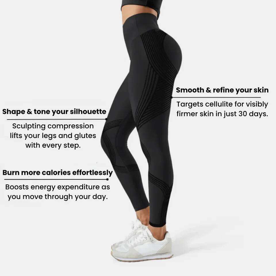 Women Compression Cellulite Slimming Leggings High Waist Seamless Yoga Fitness Redefine Your Silhouette Sport Pants