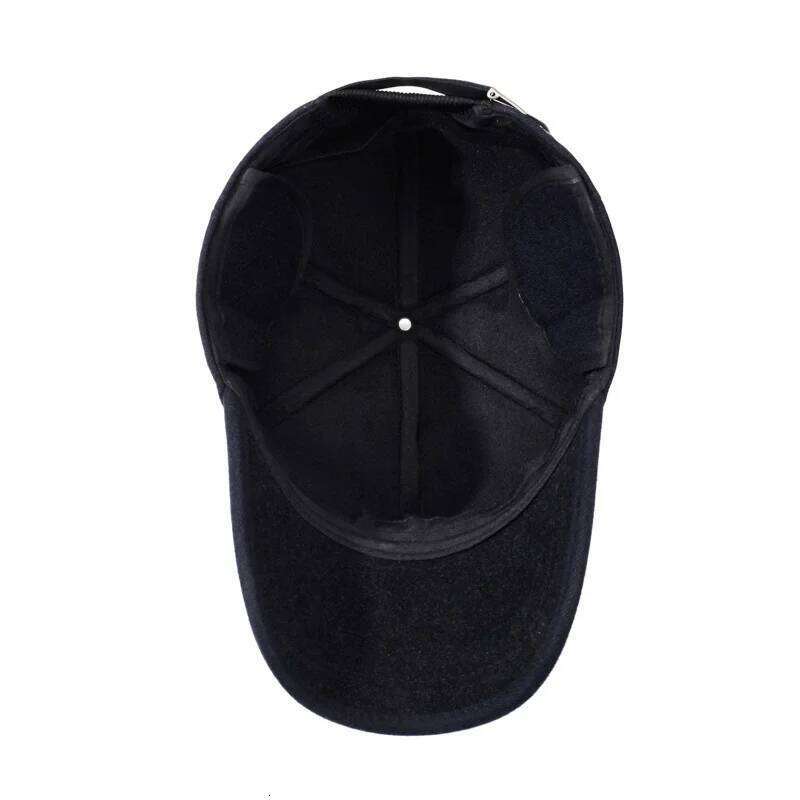 Men Autumn Winter Hat Outdoor Thick Warm Adjustable Earmuffs Baseball Cap High Quality Fashion Casual Hats Z260314
