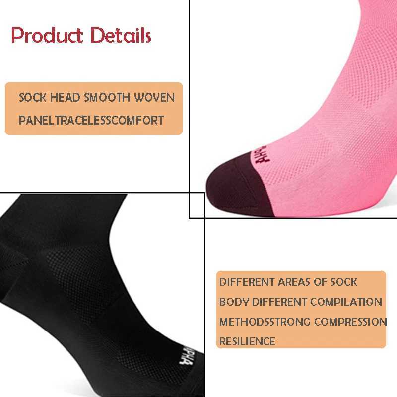 4 Pairs Cycling Socks Men Road Bicycle Socks High Quality Professional Competition Sport Riding Soccer Mesh Breathable Bike Sock D260313