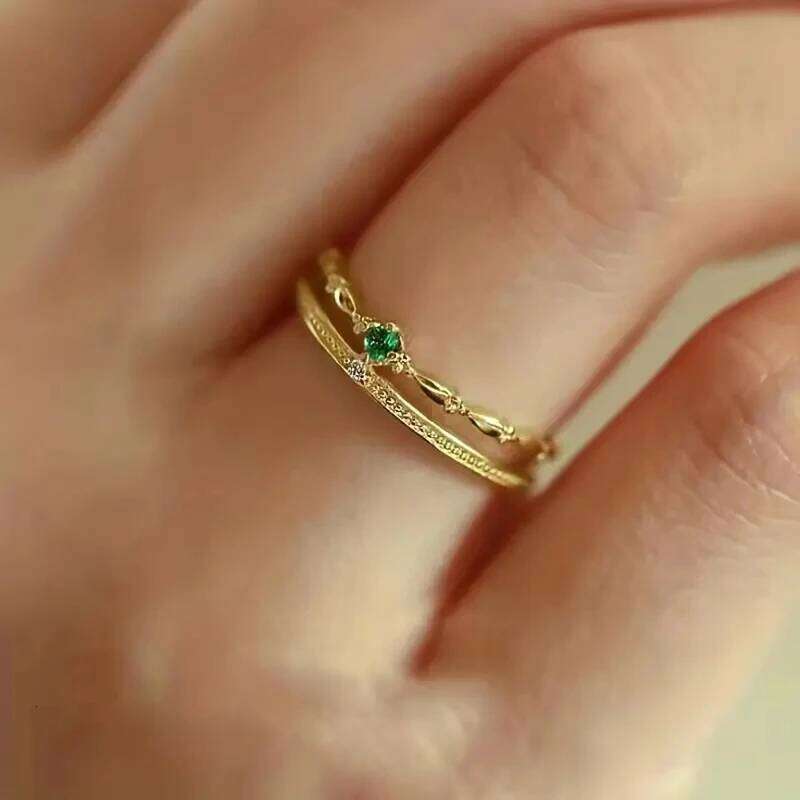 Huitan Fashion Wedding Band Eternity Rings Female Delicate Bright Cubic Zirconia Finger Accessories Women Engagement Jewelry H260312