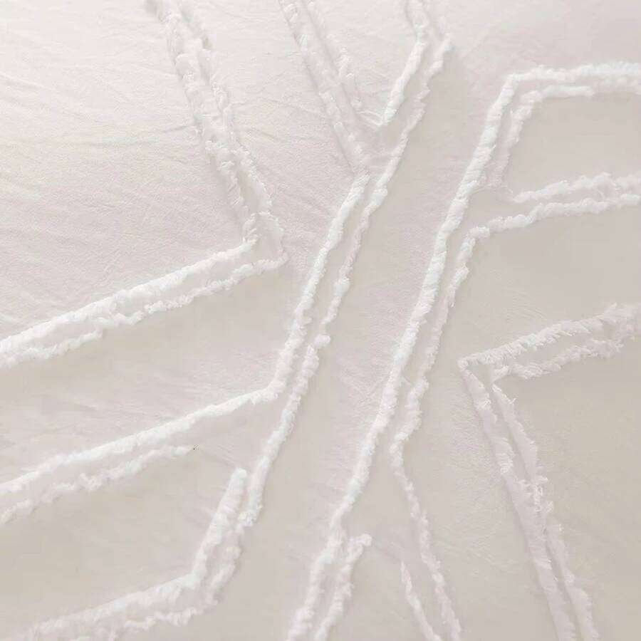 WASART White pinch pleat duvet 220x240cm summer bed quilt cover bedding sets single double queen king size H260312 - view 3