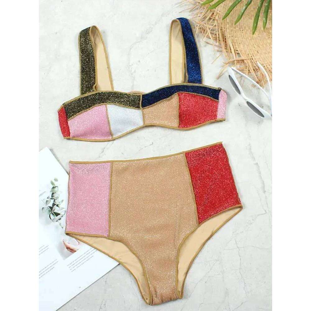 UETEEY 2025 New Summer Swimwear Bikinis Sexy High Waist 2 Piece Set for Women Split Beach Vacation Bikini Swimsuit Y260303