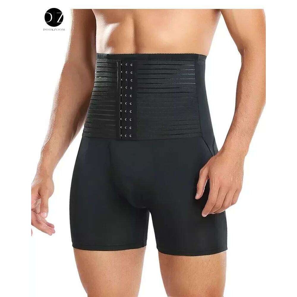 High Waisted tummy control body shaper Pants for Men Waist Corset Padded Panties Slimmer Thigh Breathable Underwear 26Y0313