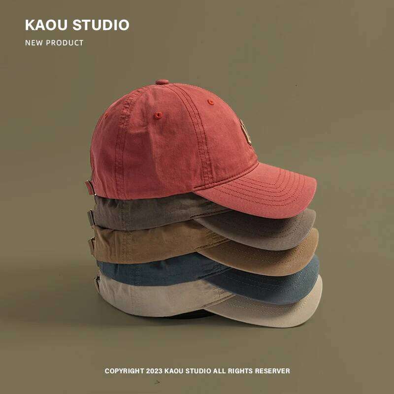 All-Match Men's and Women's Washed Baseball High Quality Three-Dimensional Embroidery Sunshade Hat Curved Brim Peaked Cap Z260314