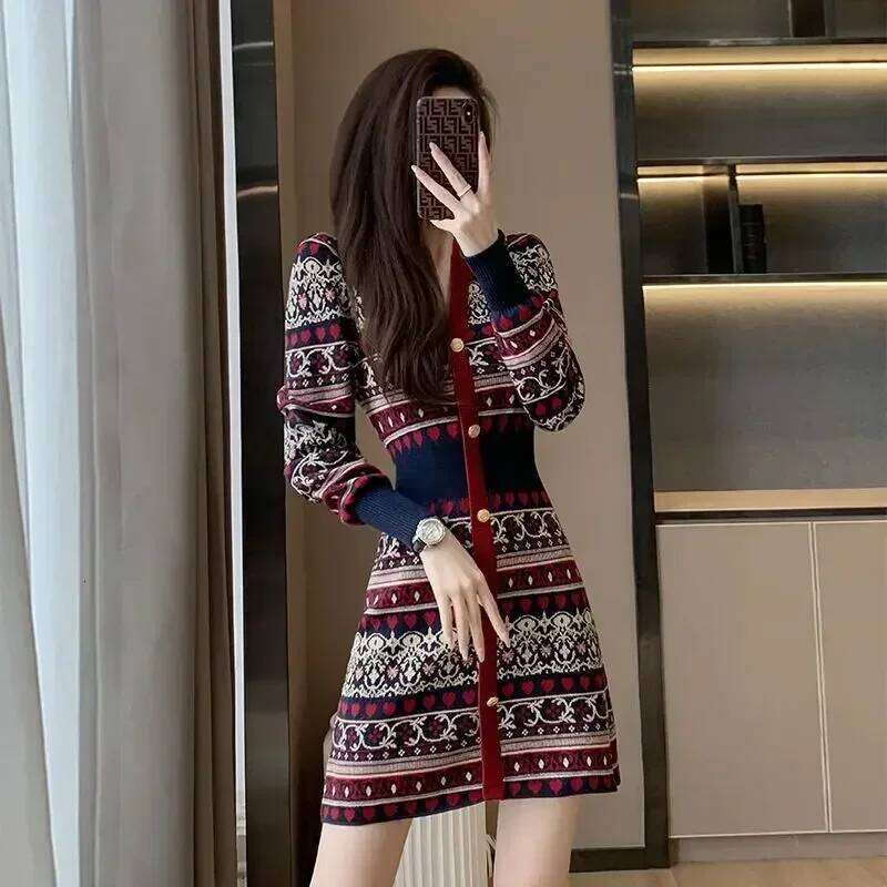 A Line Woman Knitted Dress Short Crochet Dresses for Women Korean Style Extreme Mini Hot On Promotion Elegant and Beautiful G X Z260314