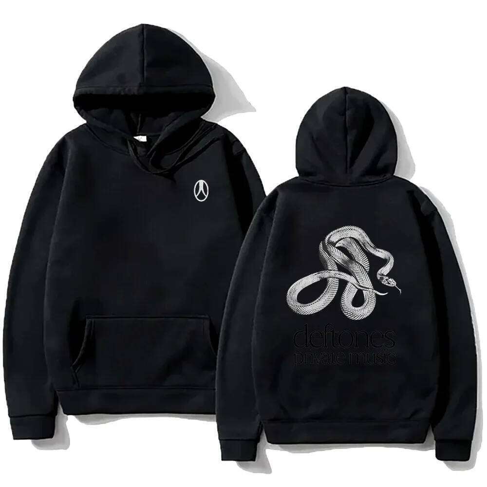 American Alternative Metal Band Deftones Graphic Print Hoodes Men Women Loose Casual Pullovers Streetwear Oversized Sweatshirt Z260315