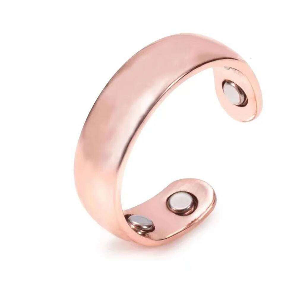 Trendy Magnetic Therapy Ring Women Men's Slimming Lymphatic Detox Magnet Open Finger Rings Anti Snore Health Care Gift Jewelry H260312