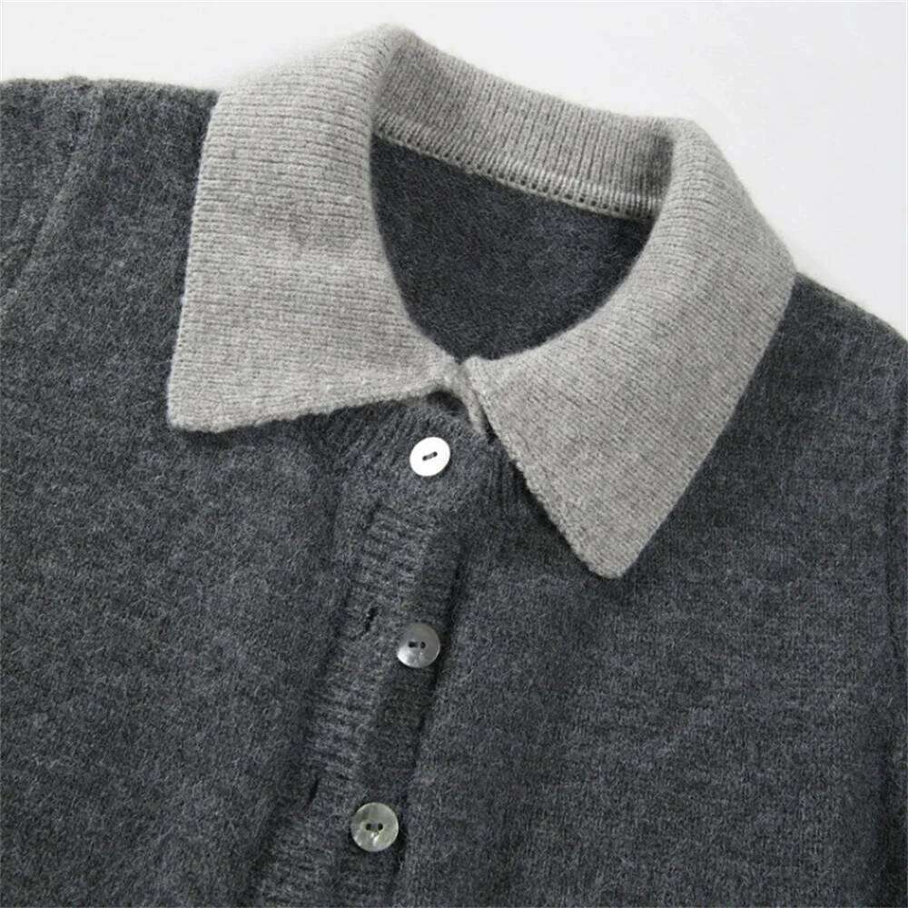 2025 Autumn Winter Korean Fashion Preppy Style Long Sleeve Two Pieces Cardigan Sweater Knitwear Women Clothe Topss Z260314