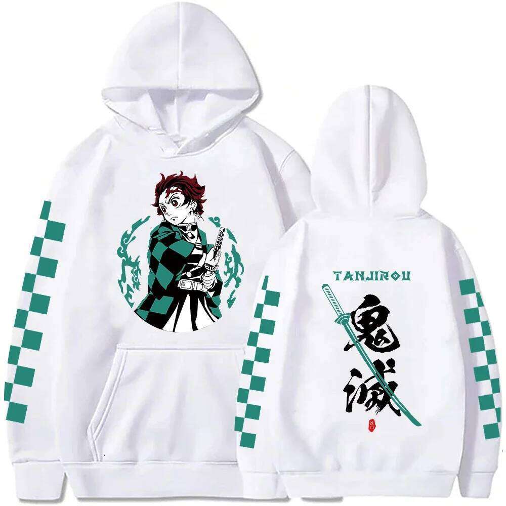 2025 Autumn/Winter Tanjiro Kamado Men's and Women's Sportswear Devil Killer Anime Plus Size Y2k Harajuku Casual Hoodie Z260314