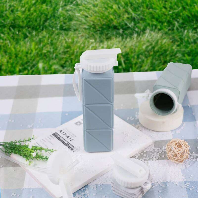 Collapsible with Leakproof Valve, Reusable Silicone Water Bottle for Travel, Gym, Camping, Sport Z260314