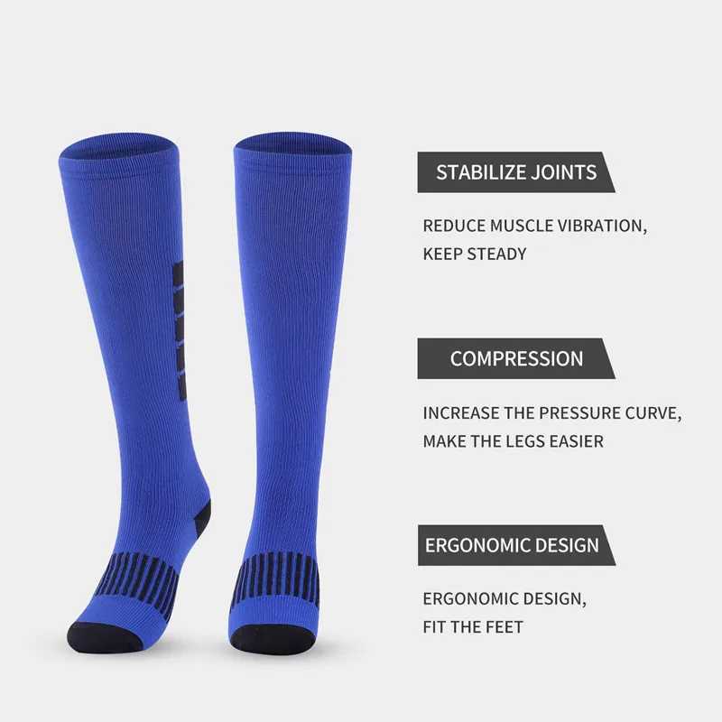 Outdoor Sports Pressure Socks Mens Long Jump Rope Fitness Calf Socks Muscle Compression Socks YS1007 D260313