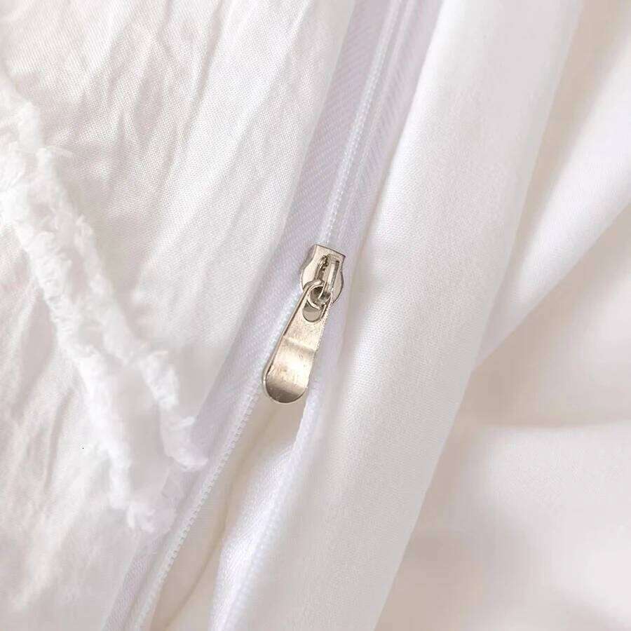 WASART White pinch pleat duvet 220x240cm summer bed quilt cover bedding sets single double queen king size H260312 - view 5