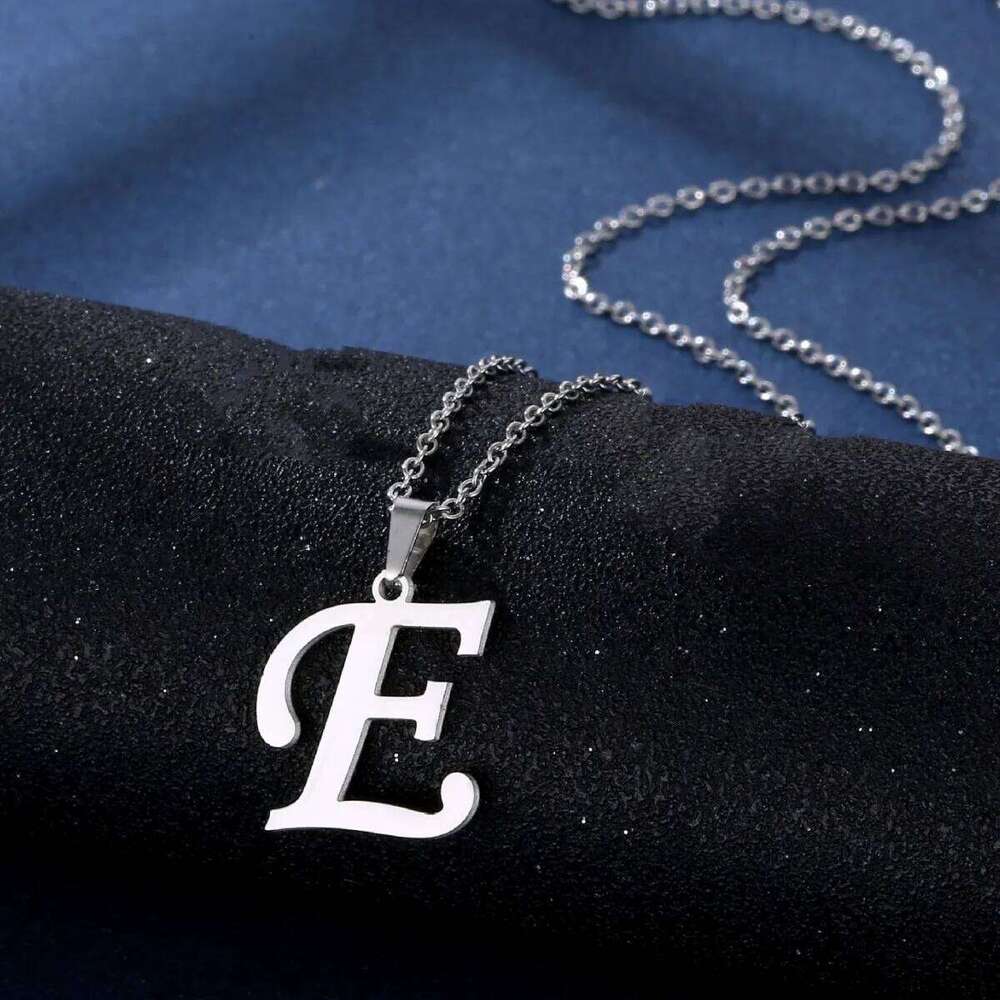 Fashion Letters A-Z for Women Men Stainless Steel High Quality English Alphabe Necklace A B C D E FGHIJKLMNOPQRSTUVWXYZ H260312