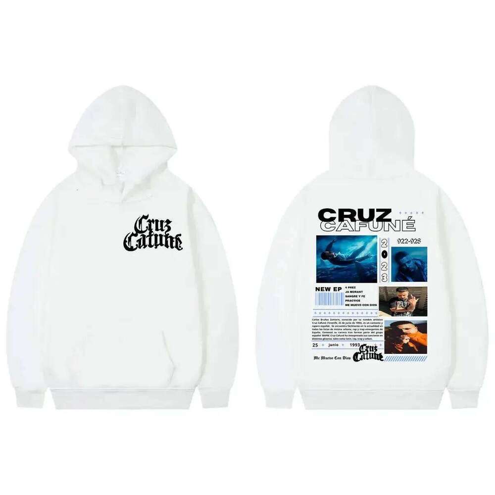 Hip Pop Fashion Trend Rapper Cruz Cafune Me Muevo Con Dies Album Merchandise Hoodie Autumn Winter Warm Clothing Unisex Z260314