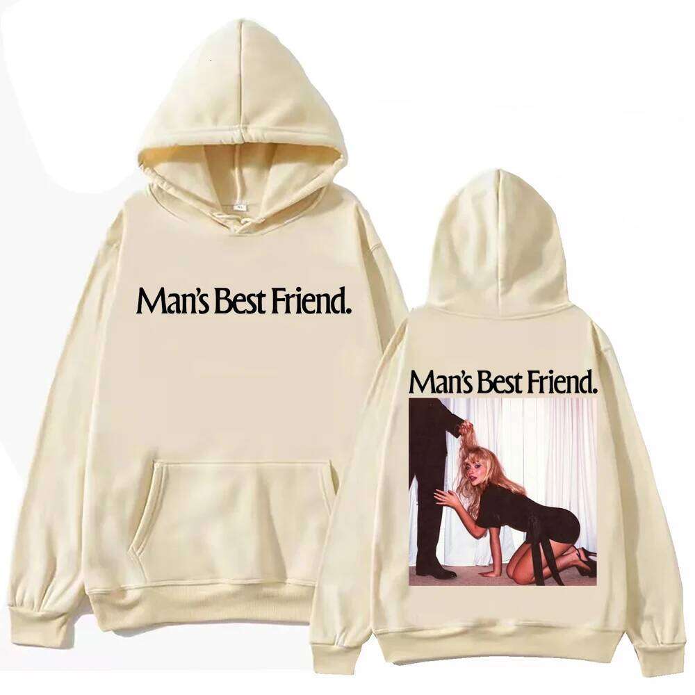 Sabrina-Carpenter New Album Mans Best Friend Hoodie Harajuku Hip Hop Pullover Tops Sweatshirt Gift Z260314