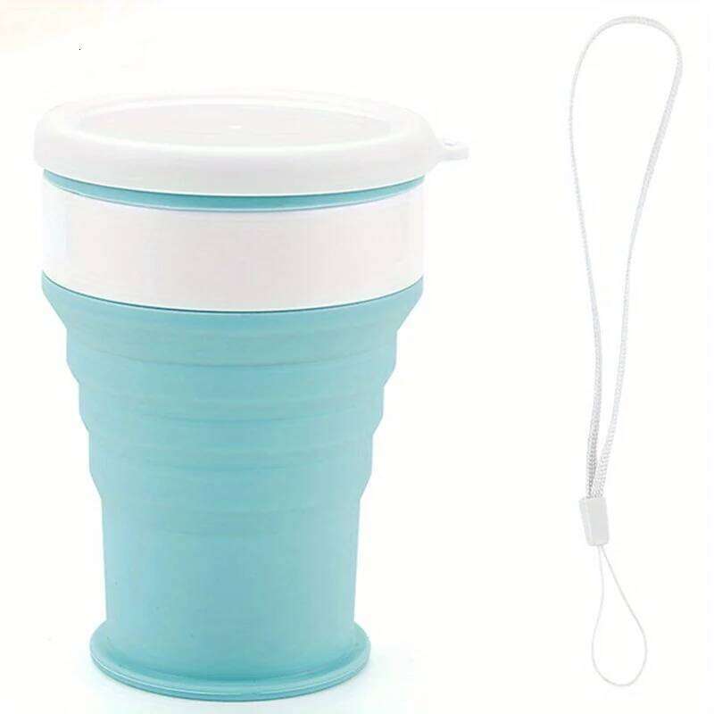 Silicone Foldable Travel Cup Reusable Portable Folding Design Outdoors Commuting Hot and Cold Drinks for Hiking Camping Z260313