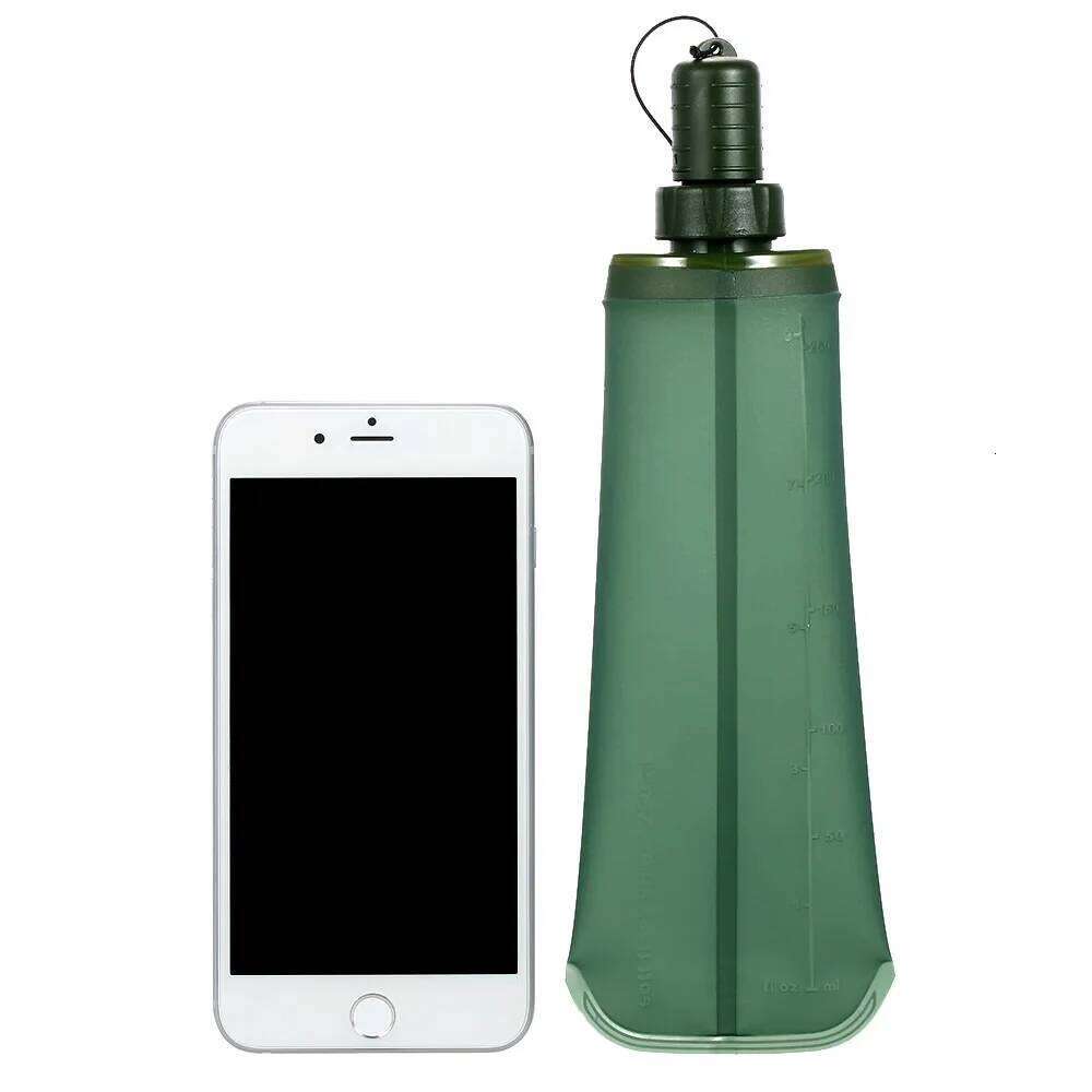 250ML 500ML TPU Soft Folding Water Bottles BPA-Free Collapsible Flask Hydration Pack - Ideal for Running Hiking Z260313