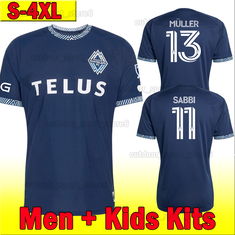 4XL Vancouver Whitecaps FC 2026 2027 Soccer Jerseys AZ MULLER WHITE SABALY CABRERA SABBI Football Shirts 26 27 ELLOUMI GAULD Kids Kits Socks Full Sets Men Unifomrs