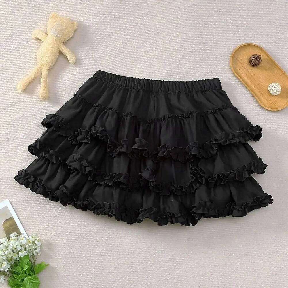 Gothic Vintage Black Y2k Mini Patchwork Fashion Lace Spicy Girls Subculture Sweet Kawaii Skirt Woman Design Chic Z260314