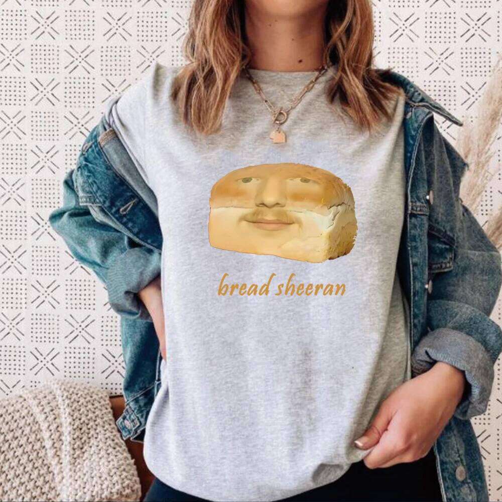 Funny Bread Sheeran T Ed Summer Tops Mathematics Tour Tee Unisex Harajuku Short Sleeve Print Casual Shirt Z260314