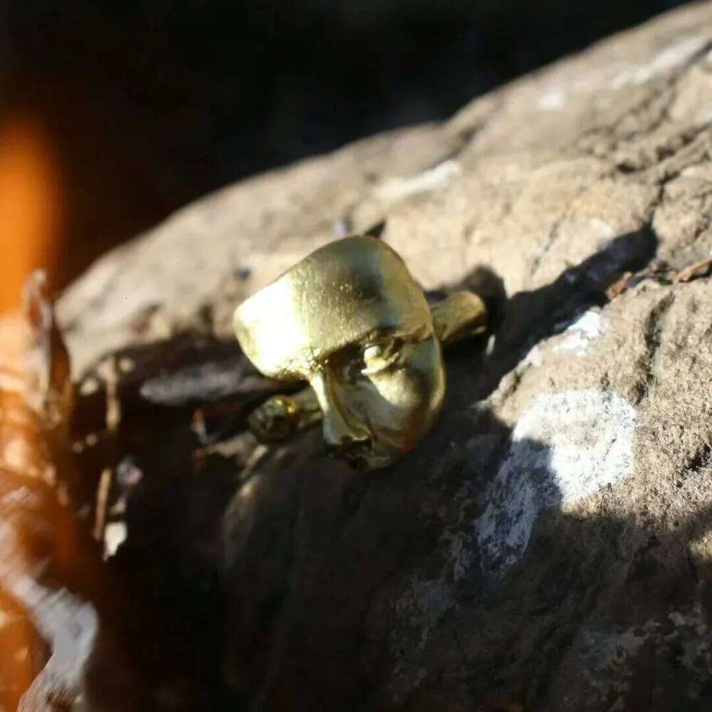 LATS New Creative Mystical Masked Face Open Rings for Women Men Goth Style Personality Mask Finger Jewelry Gift Wholesale H260312