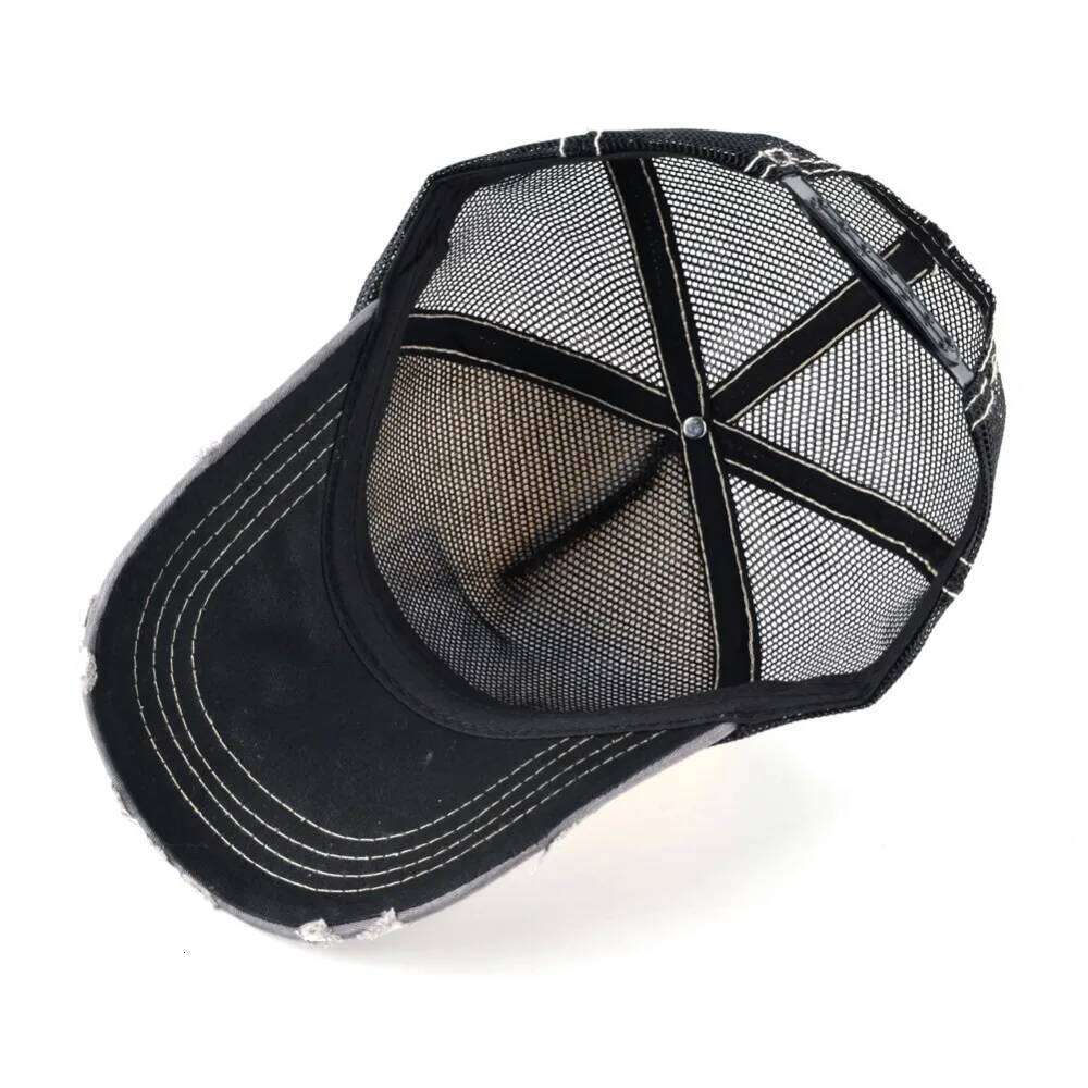 Fashion Unisex Patch Bones Wolf Embroidery Hip Hop Hats Breathable Mesh Baseball Caps Men Women Casquette Summer Trucker Gorras Z260313