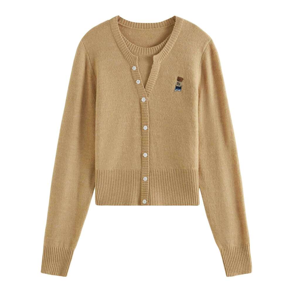 FSLE 18.9% Sheep Wool Fake Two Pieces College Style Women Knit Pullover 2024 Autumn Winter New Design Sweater 24FS14021 Z260313