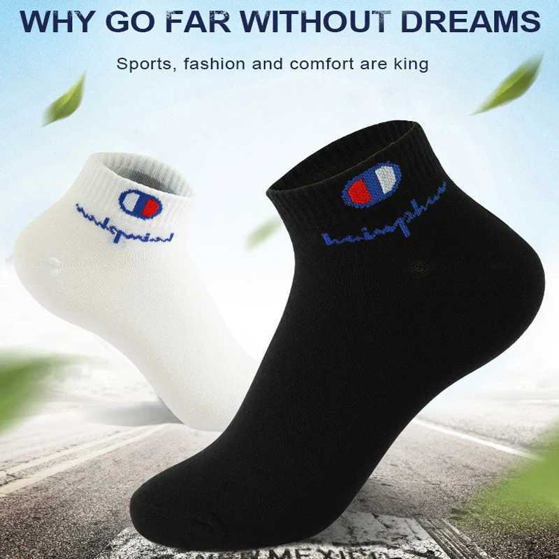 10/20/30 Pairs Men Socks Ankle Cotton Socks Brand Classic Fashion Black White Socks Breathable Mesh Athletic Short Socks Summer D260313