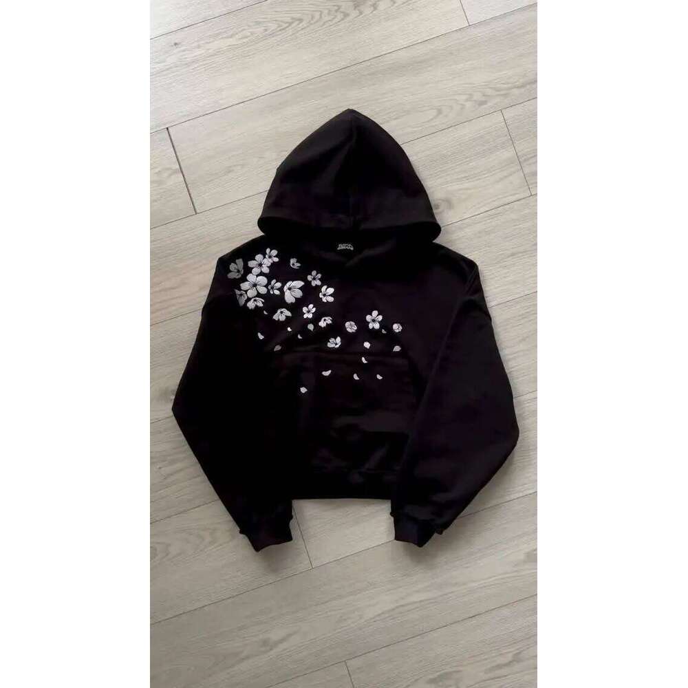 Winter Oversized Petal Embroidery Loose Hoodie Y2k Harajuku Men Women Street Sweatshirt Hip Hop Hooded Pullover Couple Clothing Z260314