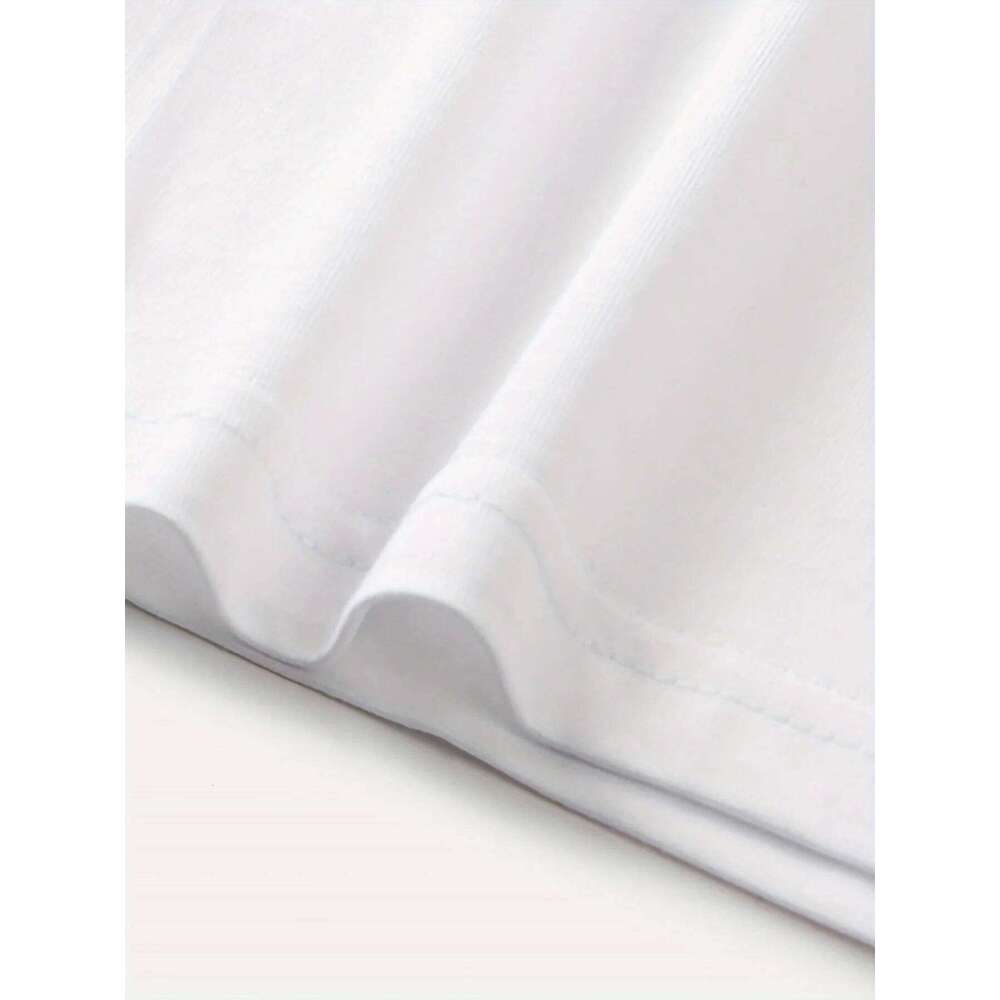 Charming Cat Print Casual Crew Neck Short Sleeve Top Urban Style Printed T-Shirt Fashionable for Women Trendy Z260314