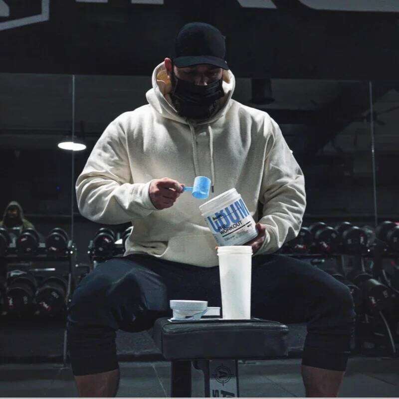 Men's Autumn Winter Hoodie, Fitness Sports Design with Soft Fleece Interior for Gym Workouts & Weightlifting Z260315