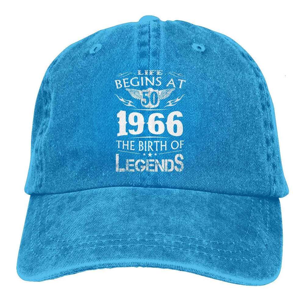 Life Begins At - 1966 The Birth Of Legends Baseball Cap Men 50 Years Old Born in 1971 colors Women Summer Snapback Caps Z260313