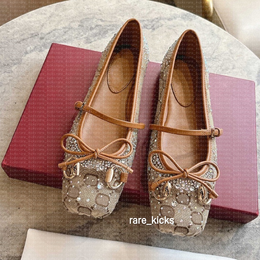 2026 NEW Ballet flat Paris Designers Dance Shoes Slingback Satin womens ballerinas Bowknot square toe Shallow Mouth Mary Jane comfort flat sandal womens Loafers