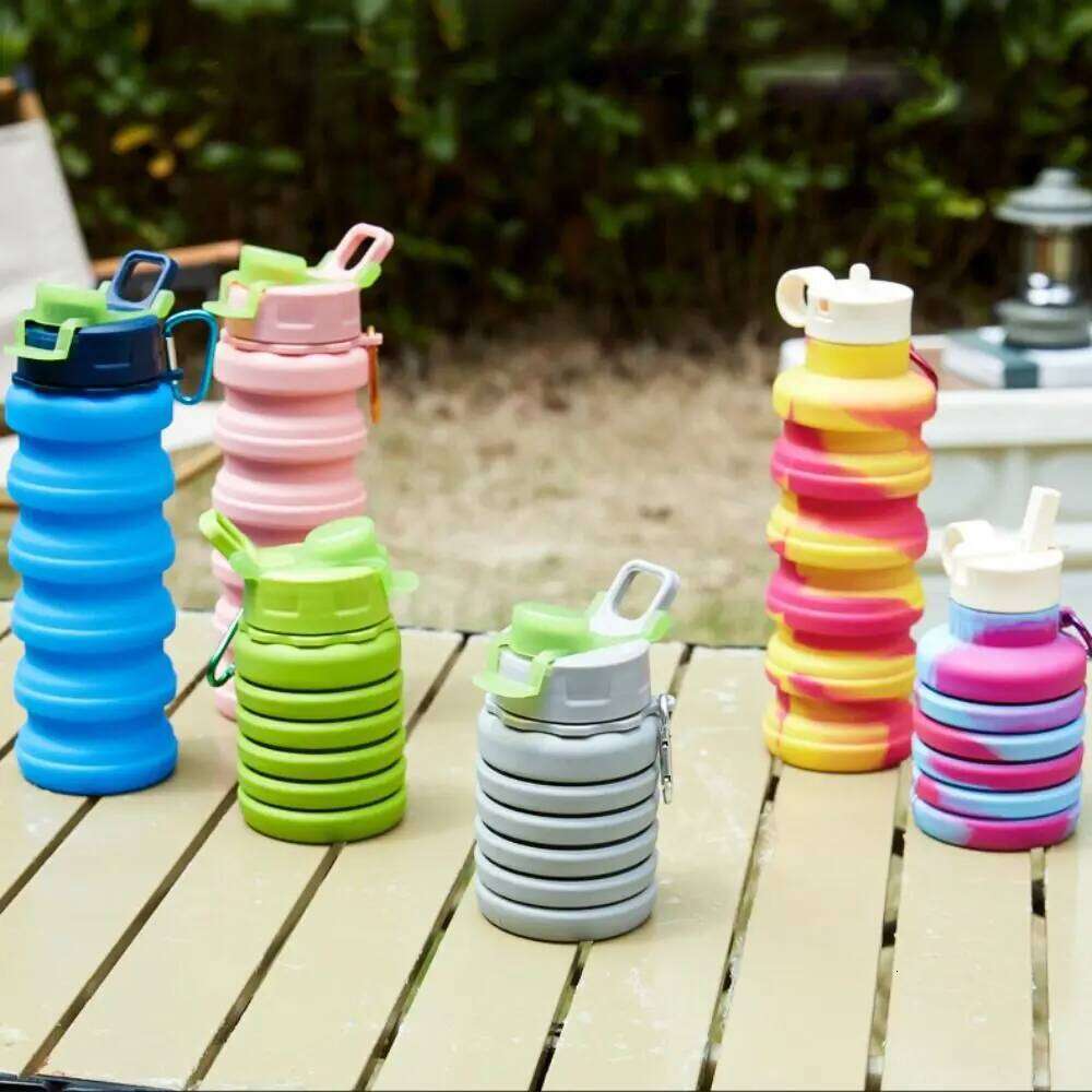 Large-capacity Collapsible Sport Portable Leak Proof Sports Water Bottle Creative Reuseable Foldable Drinking Cup Gym Z260314