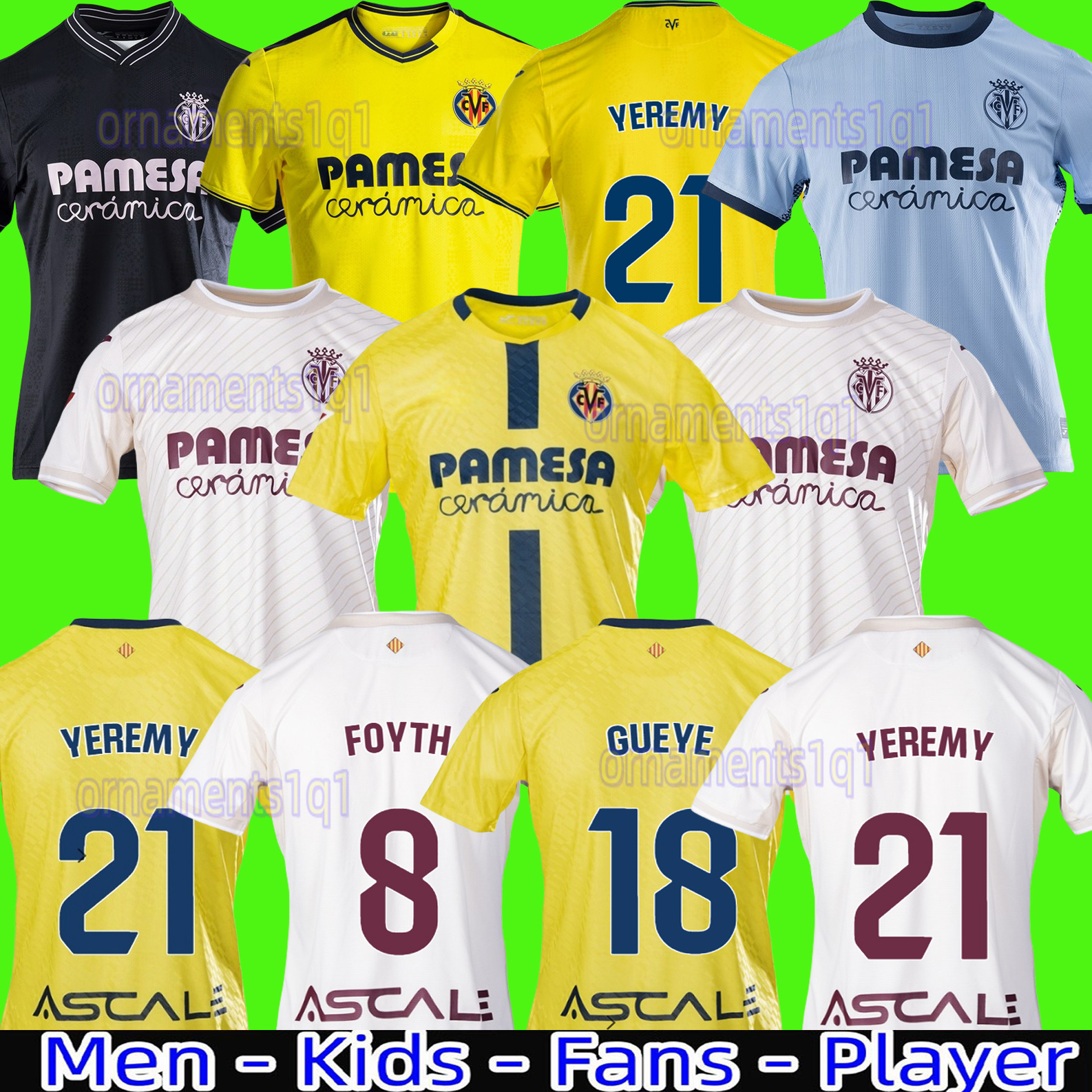 24 25 26 Villarreal CF S.CAZORLA Soccer Jerseys 2024 2025 2026 DIA GERARD SORLOTH camiseta Parejo PACO ALCACER RIQUELME men kids Kits socks set 2005 06 Retro