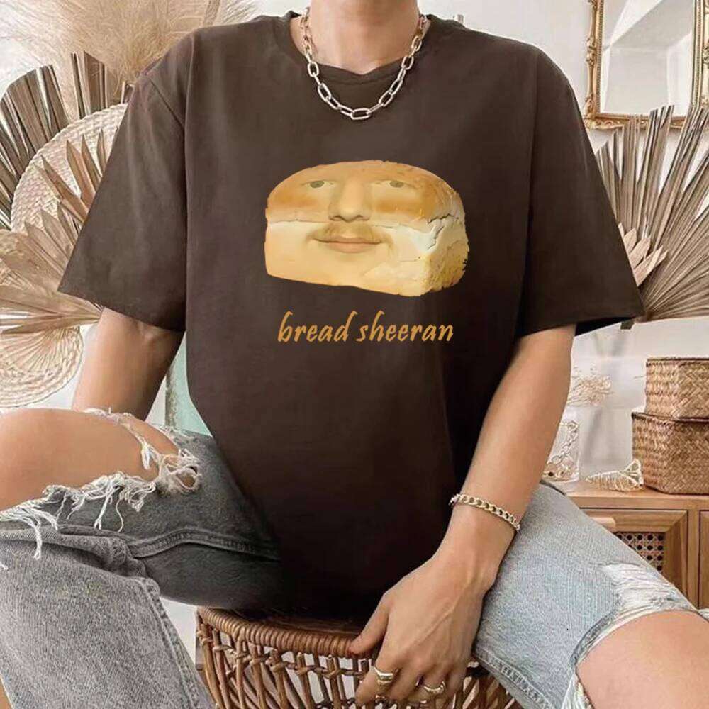 Funny Bread Sheeran T Ed Summer Tops Mathematics Tour Tee Unisex Harajuku Short Sleeve Print Casual Shirt Z260314